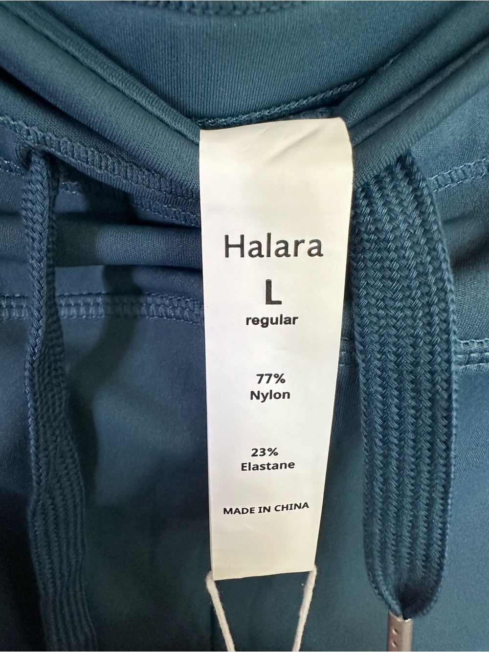 NWT HALARA Women’s Teal Drawstring Active Joggers Large Comfy - Picture 6 of 7